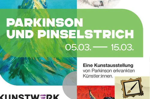 Ausstellung mit Pinselstrich