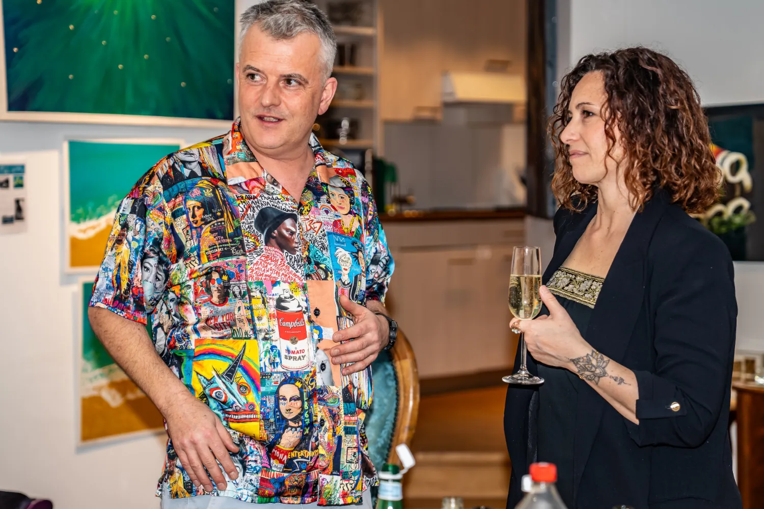 Kunstwerke, Künstler aus der Ausstellung „Parkinson und Pinselstrich“ in Baden (Aargau) – Bilder von Parkinson-Betroffenen