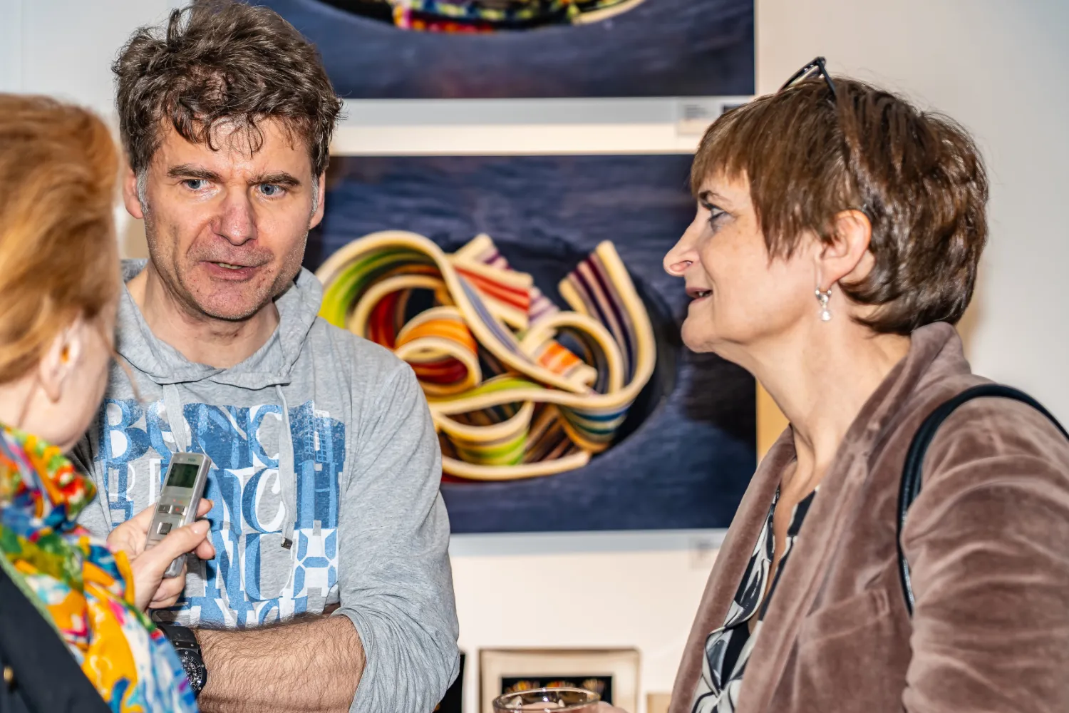 Kunstwerke, Künstler aus der Ausstellung „Parkinson und Pinselstrich“ in Baden (Aargau) – Bilder von Parkinson-Betroffenen